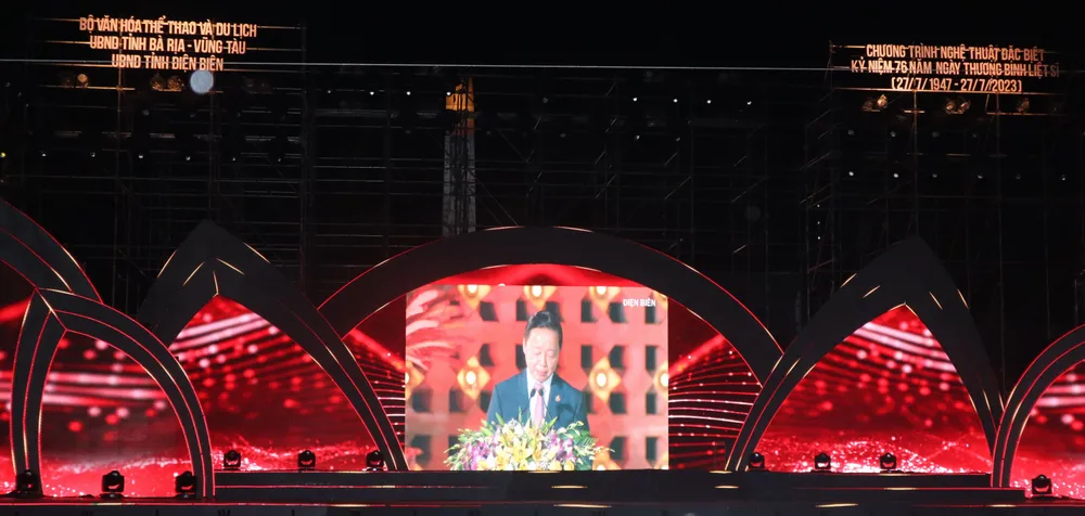 Phó Thủ tướng Trần Hồng Hà phát biểu khai mạc chương trình tại điểm cầu Điện Biên. Ảnh: TK Phó Thủ tướng Trần Hồng Hà phát biểu khai mạc chương trình tại điểm cầu Điện Biên. Ảnh: TK