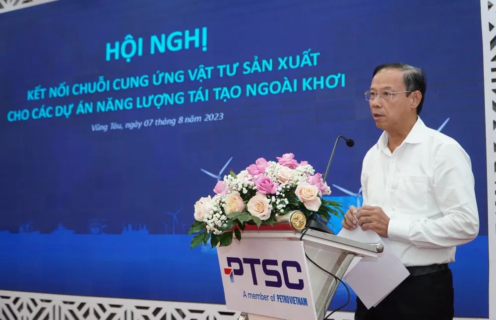 Ông Nguyễn Văn Thọ, Chủ tịch UBND tỉnh Bà Rịa - Vũng Tàu phát biểu tại hội nghị. Ảnh: QV