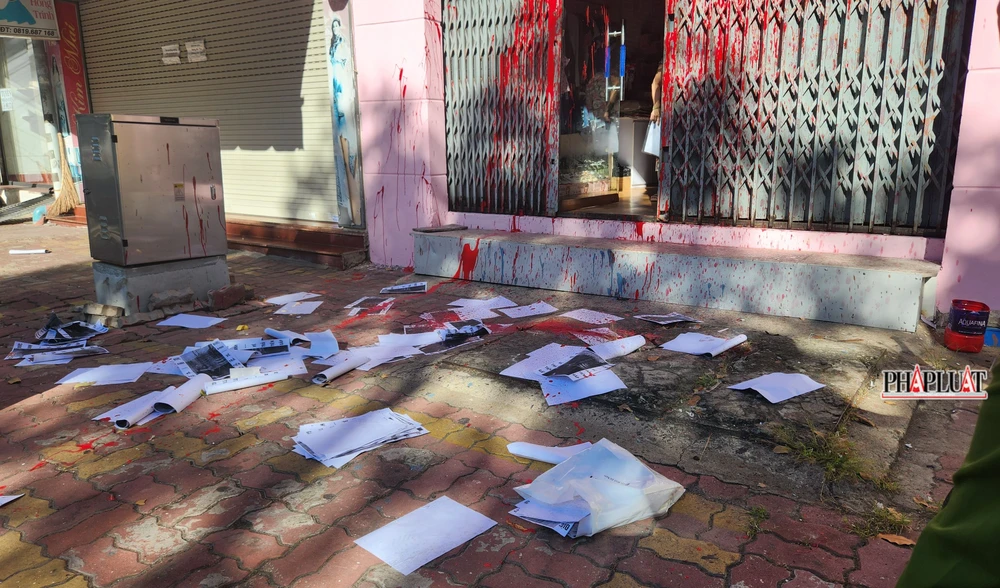 Hiện trường vụ việc. Ảnh: TK