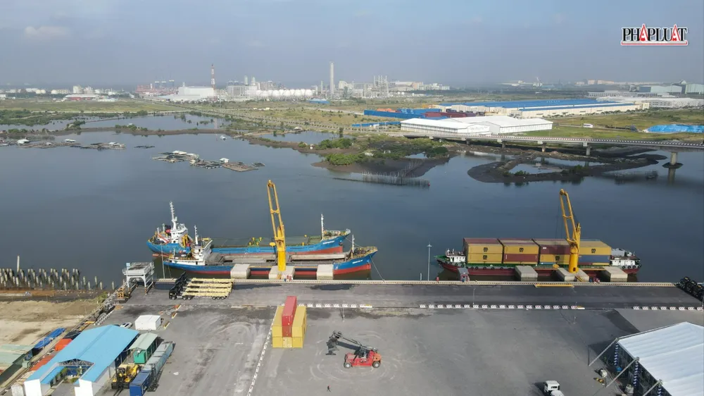 Cảng cạn Phú Mỹ nằm ở vị trí thuận lợi, kết nối đa phương thức. Ảnh: KN Cảng cạn Phú Mỹ nằm ở vị trí thuận lợi, kết nối đa phương thức
