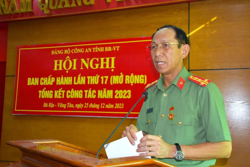 Giám đốc công an Bà Rịa- Vũng Tàu được nhận Kỷ niệm chương về công tác Đảng năm 2023