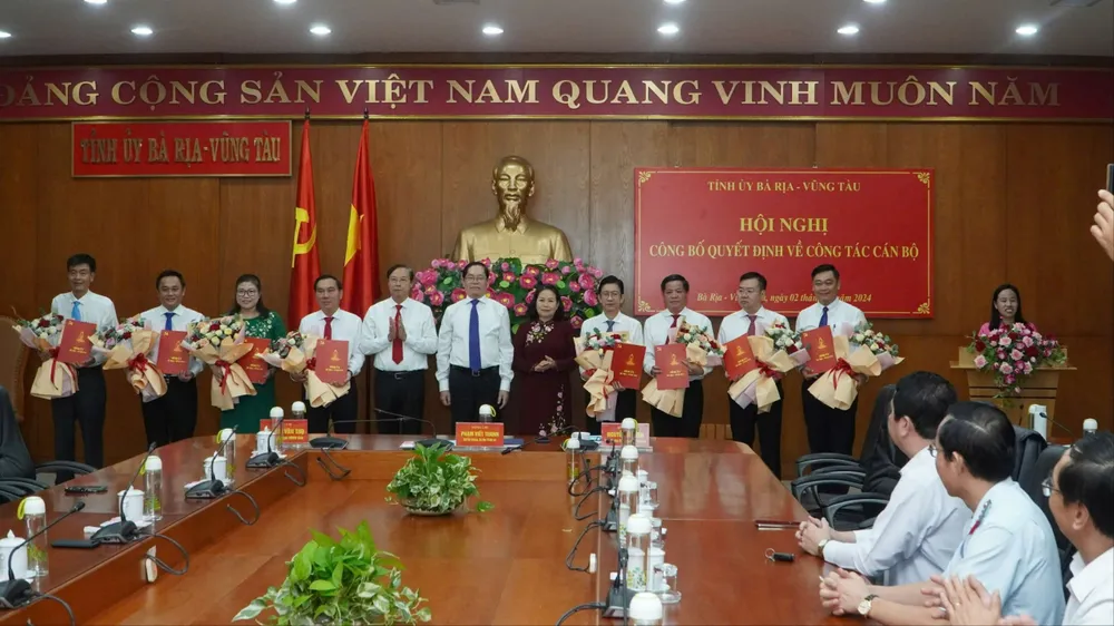 Bà Rịa- Vũng Tàu điều động, bổ nhiệm nhiều lãnh đạo Sở quan trọng