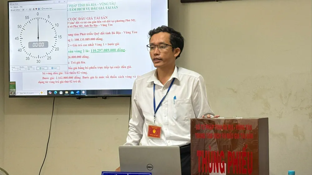 Bà Rịa - Vũng Tàu đấu giá đất thành công khu đất làm dự án bệnh viện, thu hơn 110 tỉ