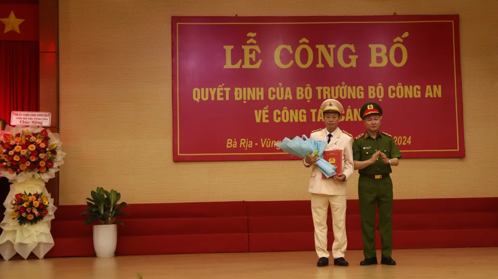 Bà Rịa - Vũng Tàu có tân giám đốc công an tỉnh