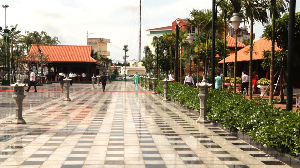 Nhà lưu niệm Anh hùng Liệt sĩ Võ Thị Sáu nay được nâng cấp, mở rộng khang trang, sạch đẹp. Ảnh: TK Vo-Thi-Sau-h2.JPG