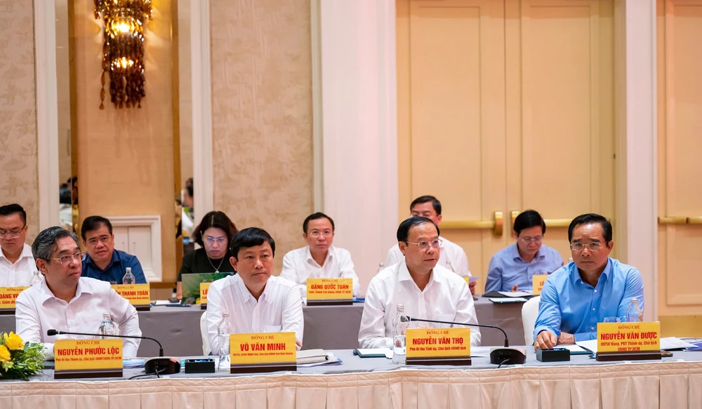 Các đại biểu tham dự hội nghị. Ảnh: MT Thanh-uy-TP.HCM-h6.jpg