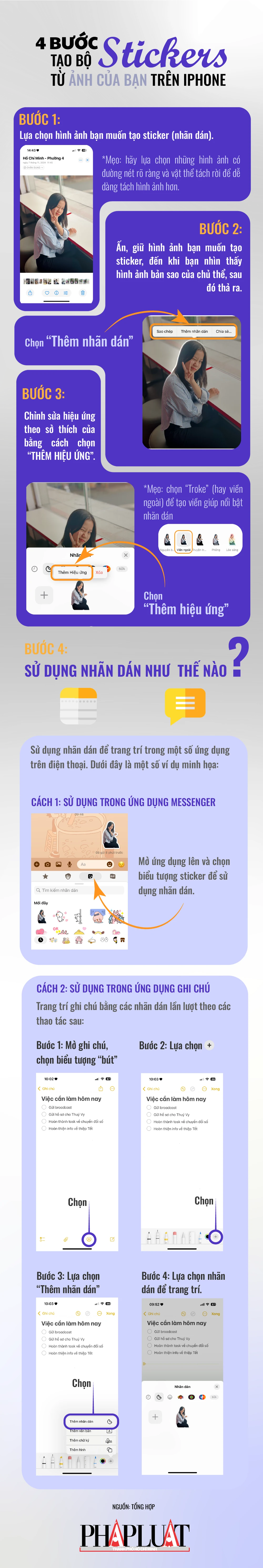 Cách tạo nhãn dán trên iPhone