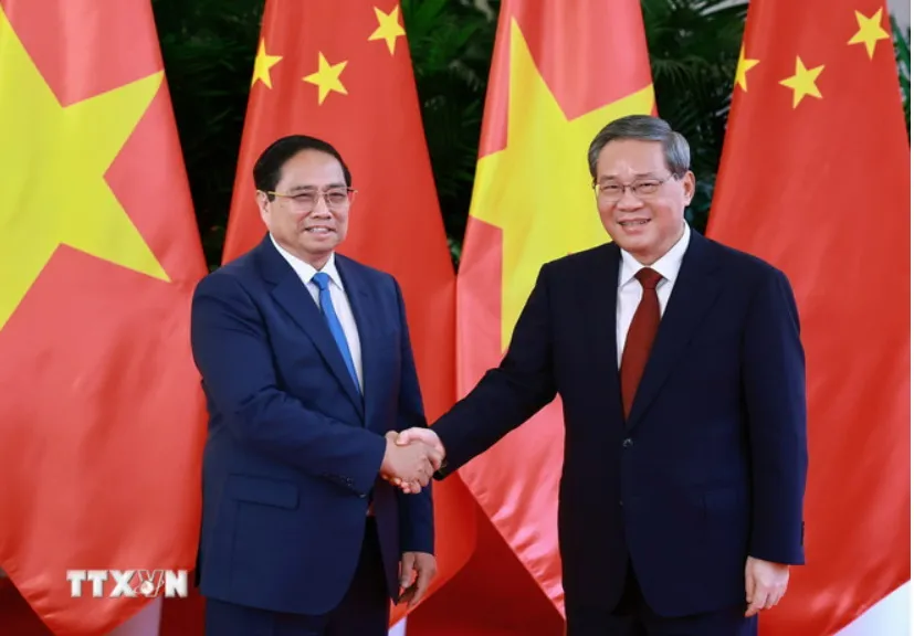 Thủ tướng Phạm Minh Chính hội đàm với Thủ tướng Trung Quốc Lý Cường