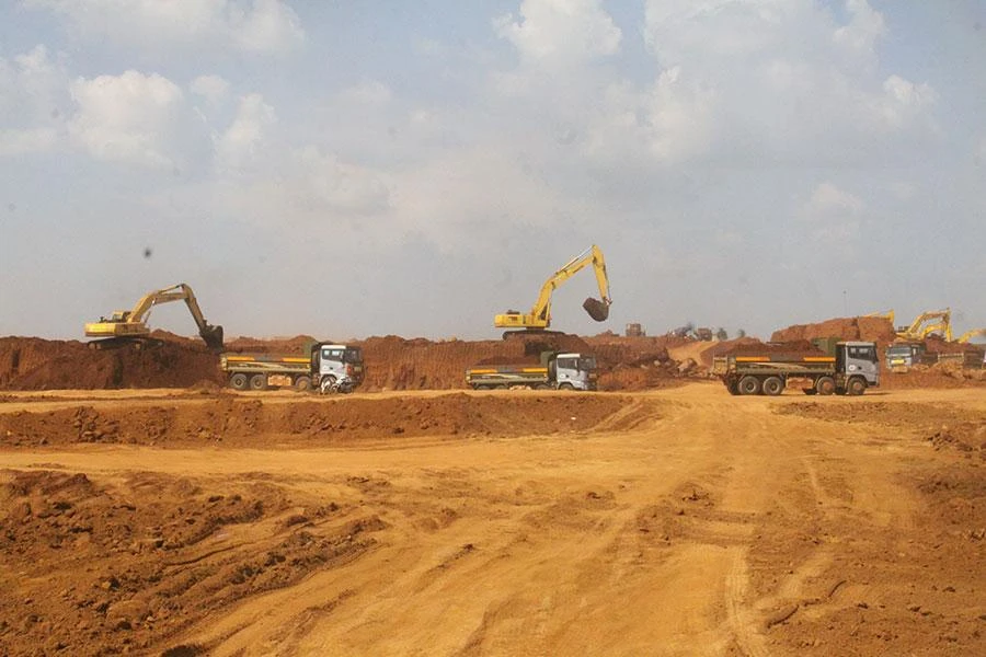 Công trường dự án sân bay Long Thành. Ảnh: VŨ HỘI