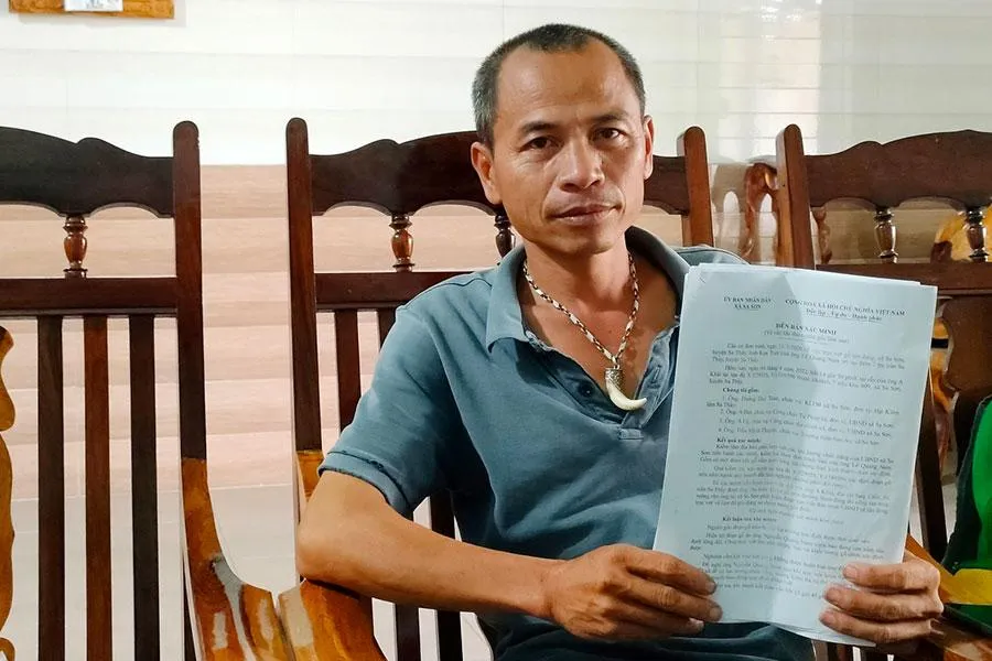 Ông Lê Quang Nam mong muốn sớm nhận số gỗ bị tạm giữ hoặc chi trả số tiền đã bỏ ra. Ảnh: LÊ KIẾN