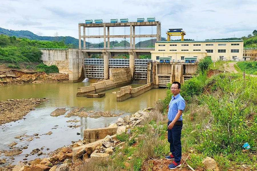 Thủy điện Đắk Psi bậc 2 vận hành không đảm bảo quy trình, trình tự và phương thức đóng, mở cửa van đập tràn. Ảnh: LK