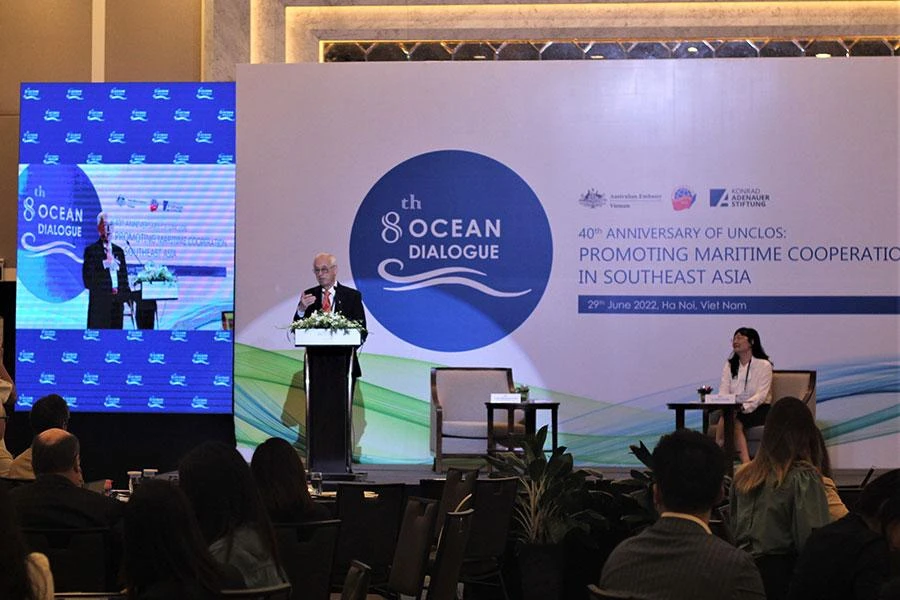 Đối thoại biển lần thứ tám có sự tham gia của hơn 150 đại biểu tham dự trực tiếp. Ảnh: VIẾT THỊNH