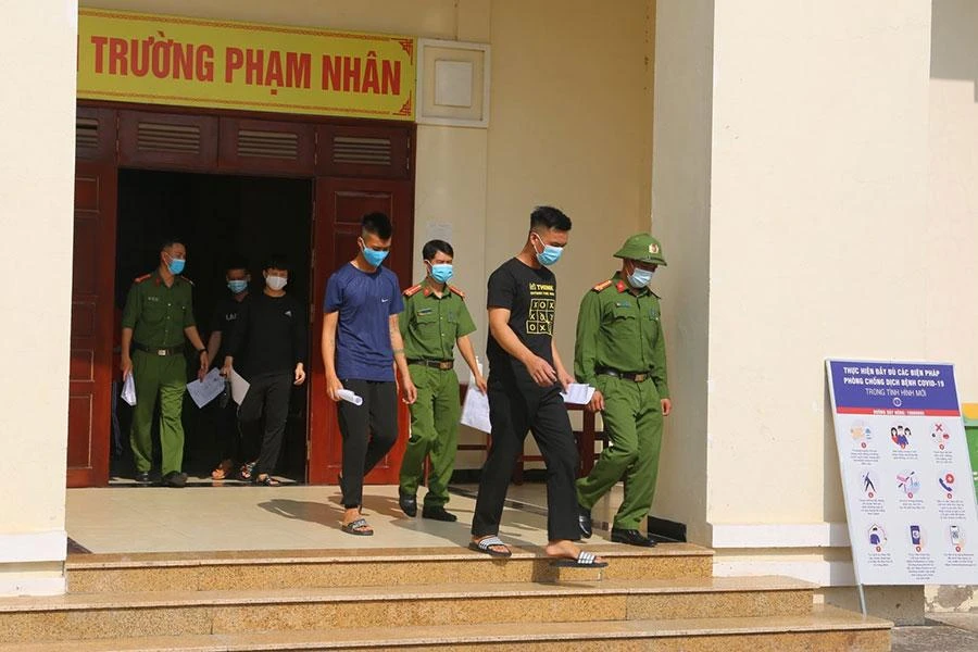 Các phạm nhân được đặc xá năm 2021. Ảnh: UYÊN TRANG