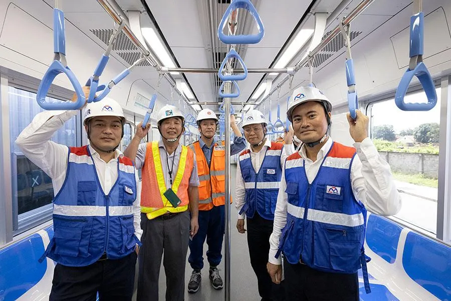 Metro số 1 đã chạy thử thành công một đoạn, tiến tới chạy thử toàn tuyến vào cuối năm 2022. Ảnh: TN Metro số 1 đã chạy thử thành công một đoạn, tiến tới chạy thử toàn tuyến vào cuối năm 2022. Ảnh: TN