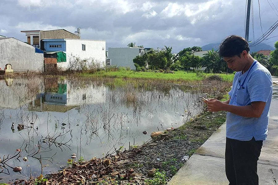 Thửa đất 297 tại xã Vĩnh Ngọc, TP. Nha Trang đang được đề nghị xác định quyền sử dụng đất. Ảnh: HH