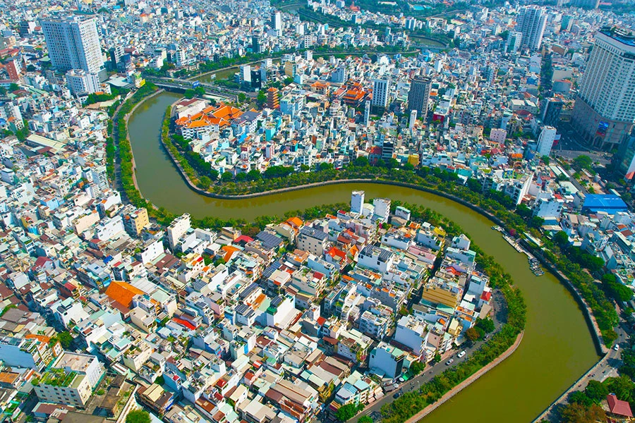 Kênh Nhiêu Lộc - Thị Nghè mang lại cho TP một diện mạo mới. Ảnh: NGUYỄN TIẾN Kênh Nhiêu Lộc - Thị Nghè mang lại cho TP một diện mạo mới. Ảnh: NGUYỄN TIẾN