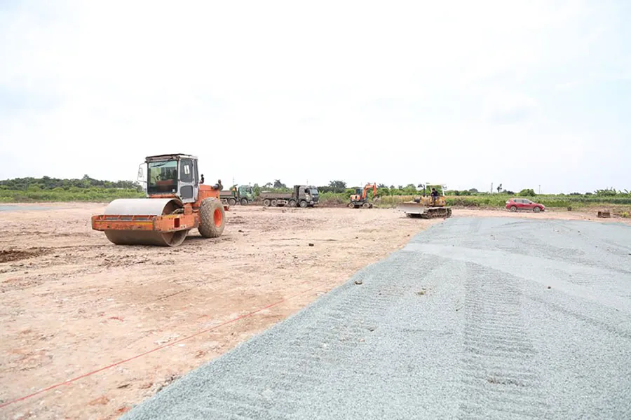 Điểm khởi công tại huyện Hoài Đức. Ảnh: TP Điểm khởi công tại huyện Hoài Đức. Ảnh: TP