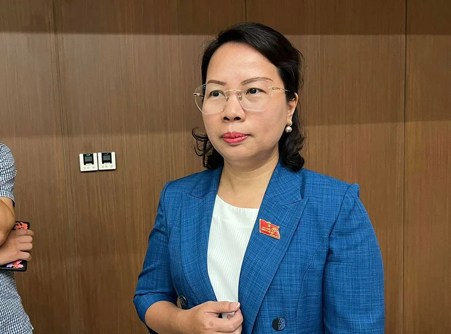 Bí thư Quận ủy Thanh Xuân Bùi Huyền Mai . Ảnh: NGUYỄN HỢP p6-anhbox-BuiHuyenMai-quy.jpg