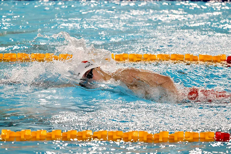 Kình ngư Nguyễn Huy Hoàng hứa hẹn tạo đột phá tại ASIAD 19. Ảnh: ANH PHƯƠNG 15_BAICHINH_asiad_TTVN-huyhoang-bansung_25-9_700.jpg