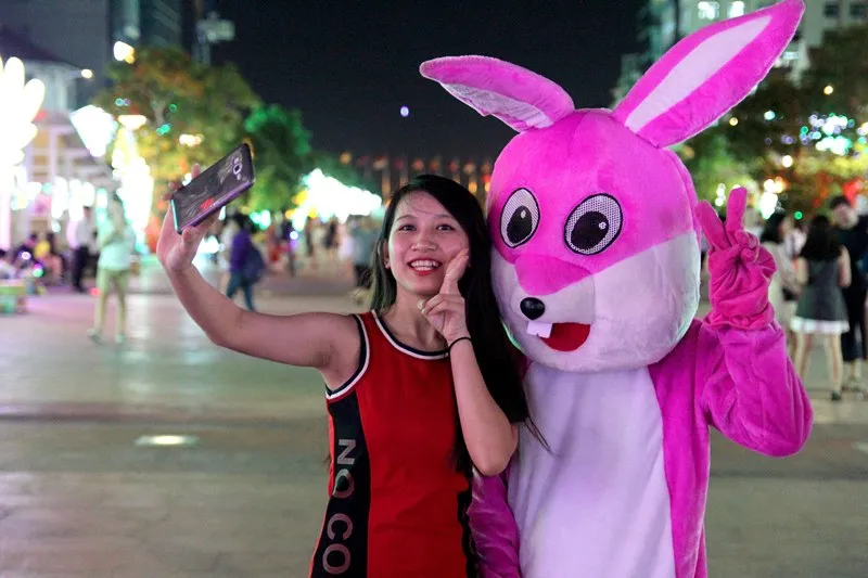 Tôi đã thấy thỏ hồng, vịt vàng, khỉ nâu trên phố Nguyễn Huệ ảnh 1 Tôi đã thấy thỏ hồng, vịt vàng, khỉ nâu trên phố Nguyễn Huệ ảnh 1