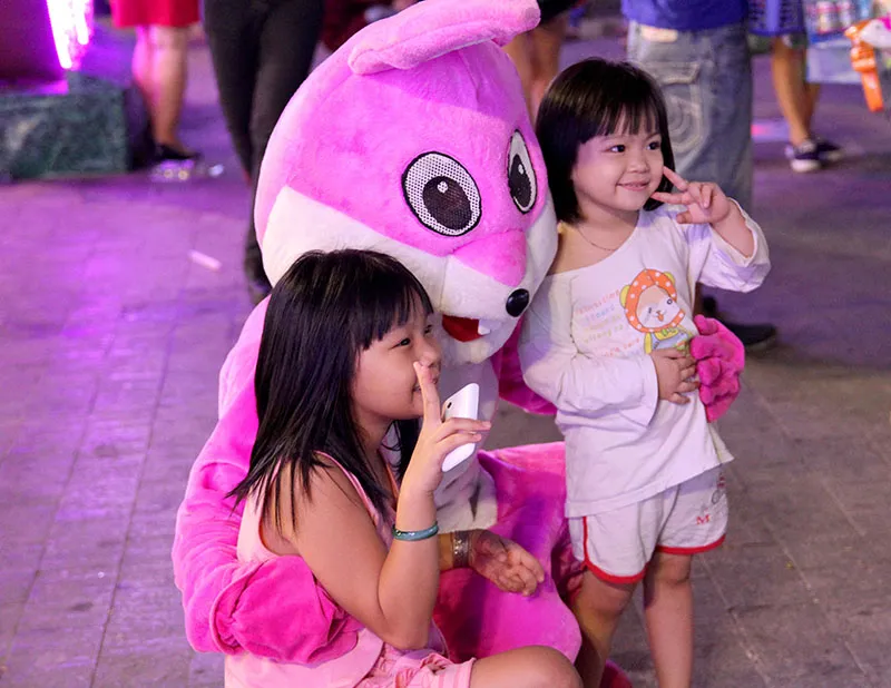 Tôi đã thấy thỏ hồng, vịt vàng, khỉ nâu trên phố Nguyễn Huệ ảnh 3 Tôi đã thấy thỏ hồng, vịt vàng, khỉ nâu trên phố Nguyễn Huệ ảnh 3