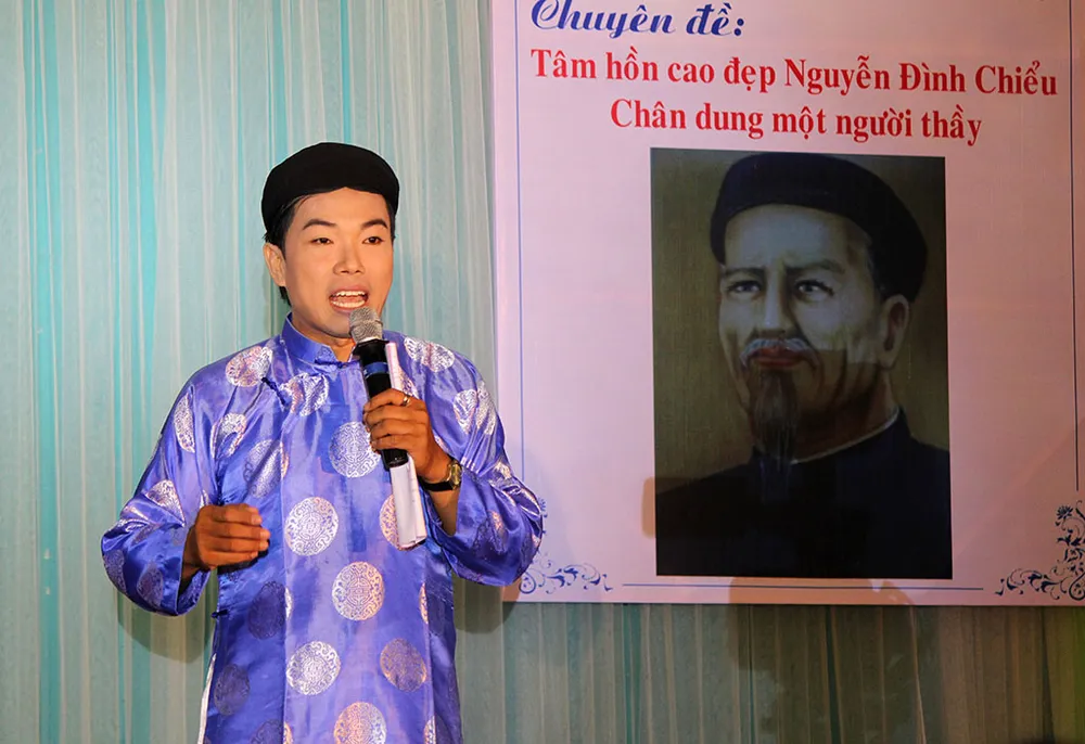 Người trẻ tổ chức đêm tài tử vinh danh cụ Đồ Chiểu ảnh 1 Người trẻ tổ chức đêm tài tử vinh danh cụ Đồ Chiểu ảnh 1