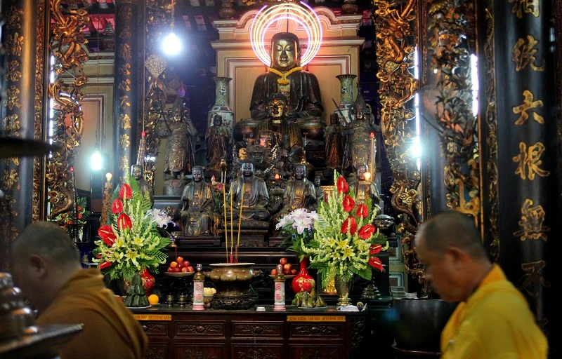 Ngôi chùa gần 300 năm tuổi giữa lòng thành phố ảnh 8