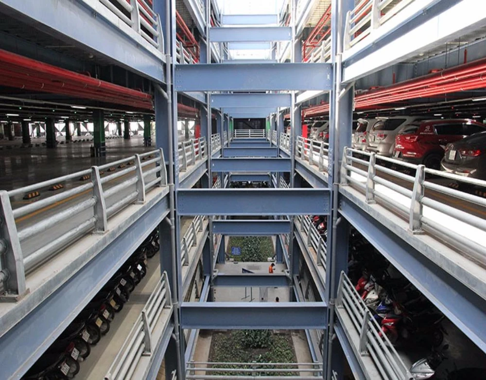 Nhà để xe được trang bị hệ thống quản lý bãi đậu xe