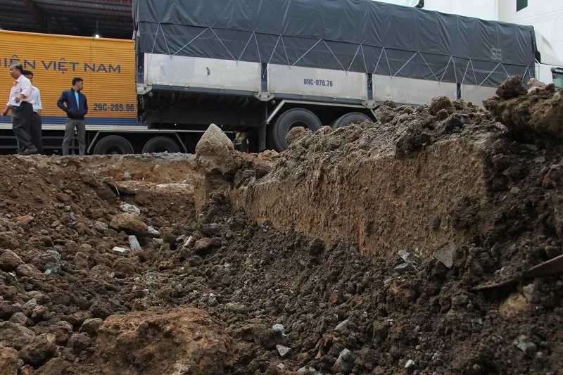 Cận cảnh mộ cổ được phát hiện trong bưu điện Phú Thọ ảnh 7