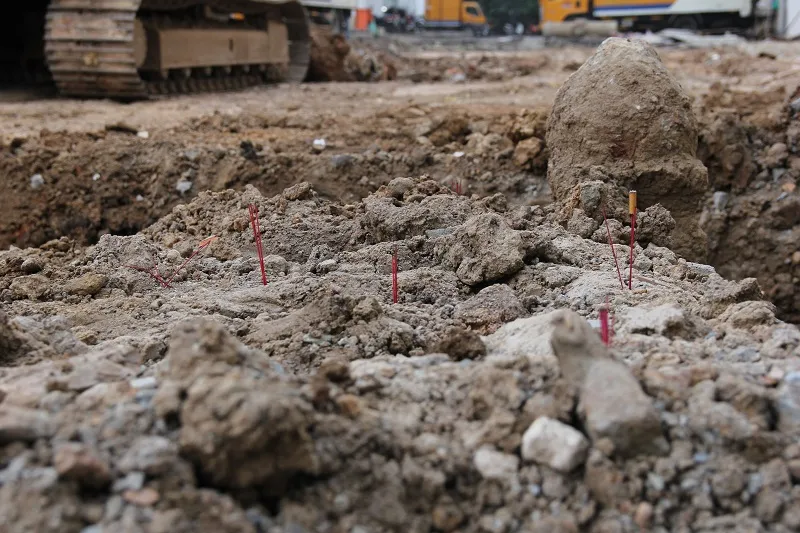 Cận cảnh mộ cổ được phát hiện trong bưu điện Phú Thọ ảnh 9