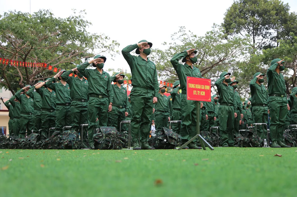 Theo quy định, mọi công dân trong độ tuổi thực hiện nghĩa vụ quân sự đều phải thực hiện nghĩa vụ. Ảnh: HOÀNG GIANG