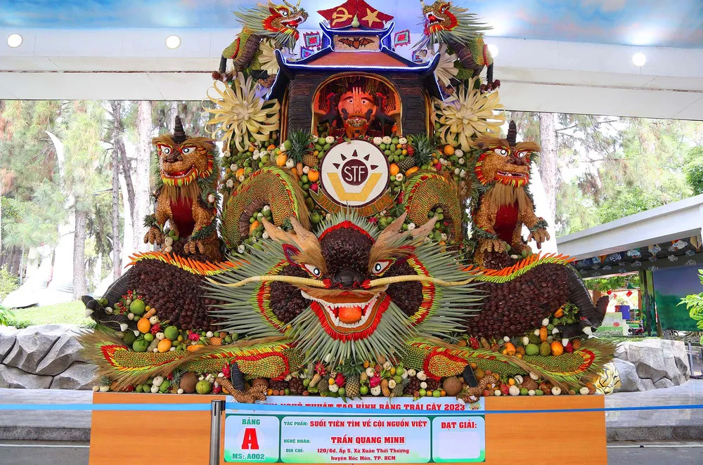 Một tác phẩm được trưng bày tại hội thi.