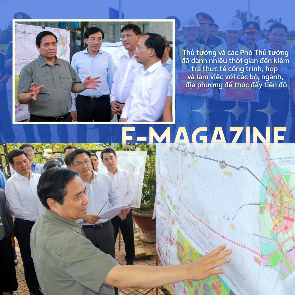 ẢNH GHÉP 2 - Chùm ảnh 2_ H4-H7_ Thủ tướng và các Phó Thủ tướng đã dành nhiều thời gian đến kiểm tra thực tế công trình, họp và làm việc với các bộ, ngành, địa phương để thúc đẩy.jpg