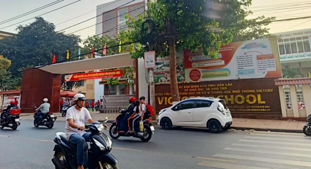 Trường Victory ở Đắk Lắk. Ảnh: TIẾN THOẠI hủy kết quả thi vì chậm nộp học phí