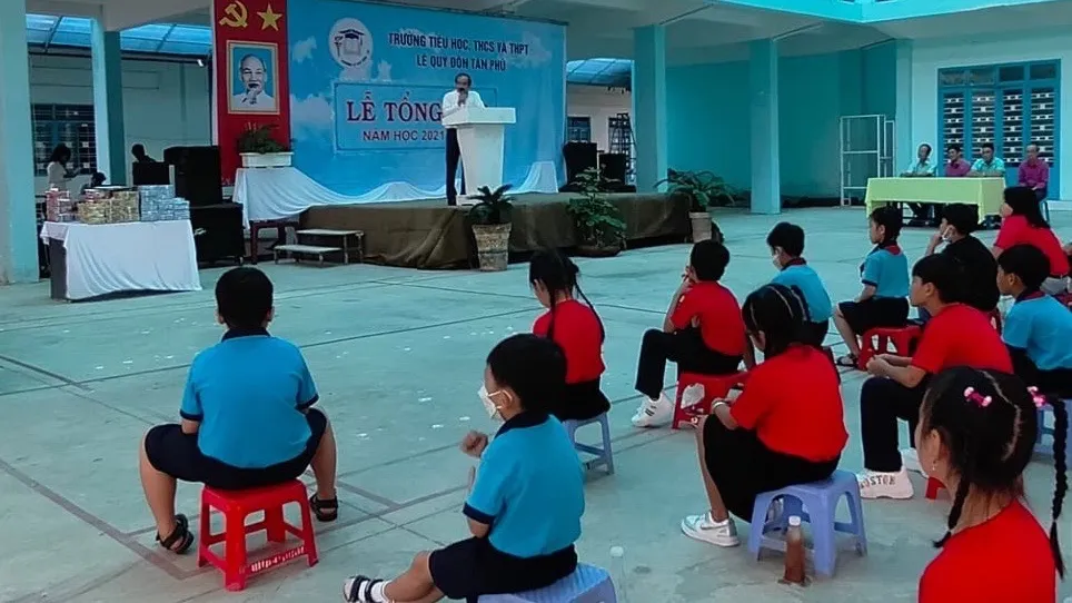 Năm học 2023-2024, toàn Trường TH-THCS-THPT Lê Quý Đôn có 12 lớp với 163 học sinh. Ảnh minh họa. đình chỉ hoạt động