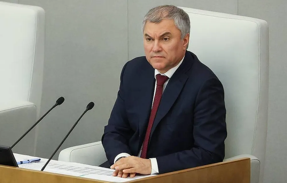 Chủ tịch Duma Quốc gia Nga Vyacheslav Volodin. Ảnh: TASS