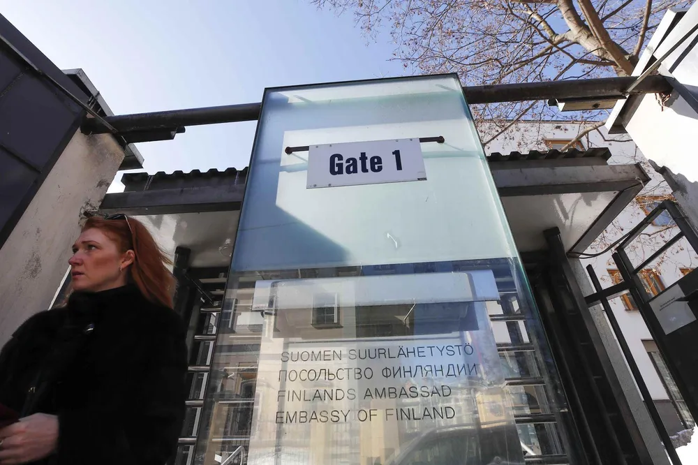 Đại sứ quán Phần Lan tại Moscow. Ảnh: AFP