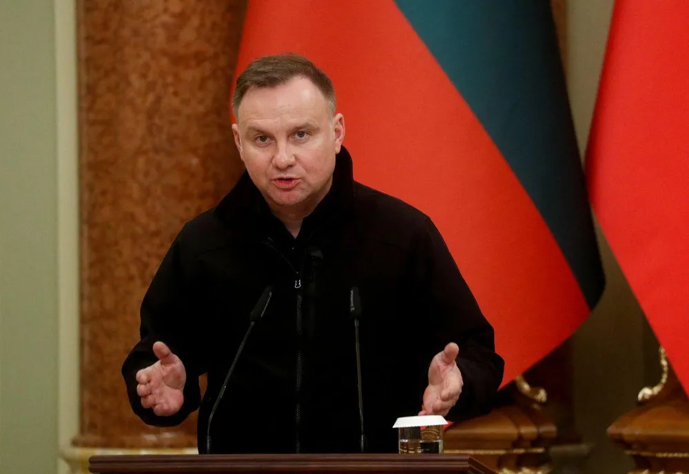 Tổng thống Ba Lan Andrzej Duda. Ảnh: REUTERS Tổng thống Ba Lan Andrzej Duda. Ảnh: REUTERS