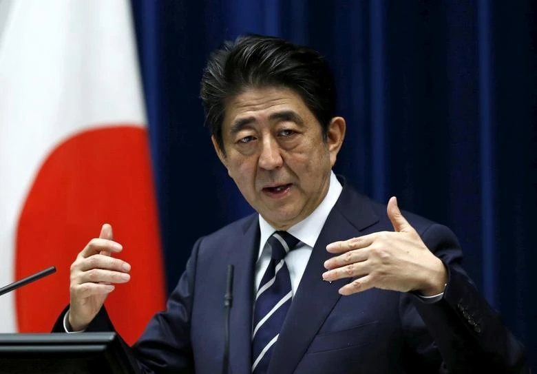 Cựu Thủ tướng Nhật Shinzo Abe. Ảnh: REUTERS Cựu Thủ tướng Nhật Shinzo Abe. Ảnh: REUTERS