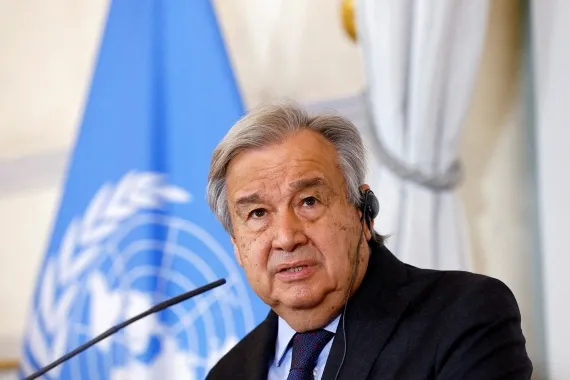Tổng thư ký Liên Hợp Quốc Antonio Guterres. Ảnh: REUTERS