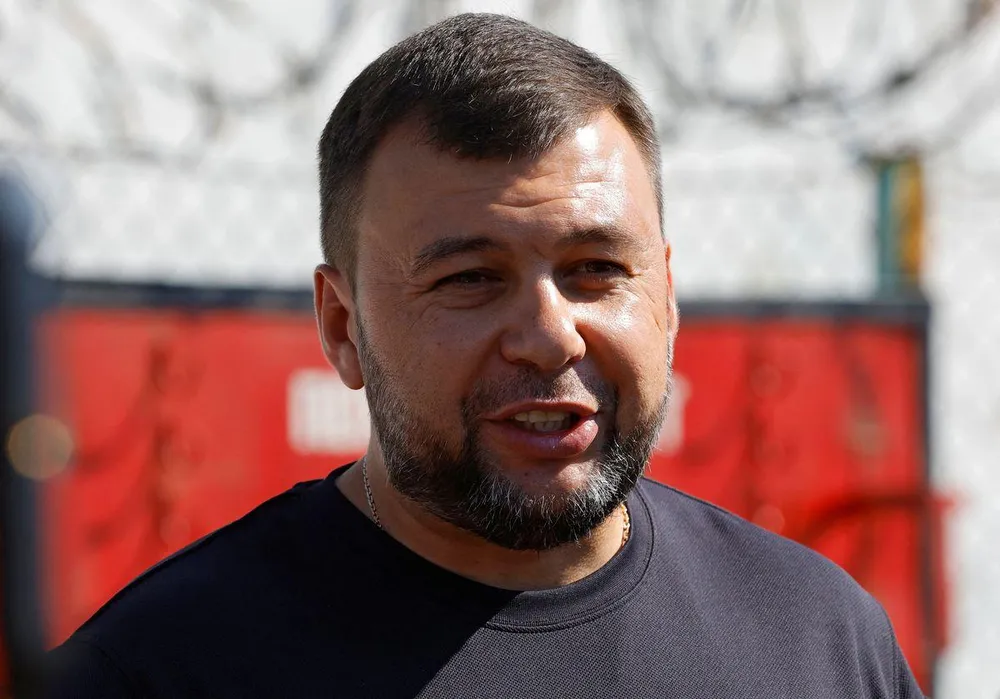Lãnh đạo phe ly khai tỉnh Donetsk - ông Denis Pushilin. Ảnh: REUTERS