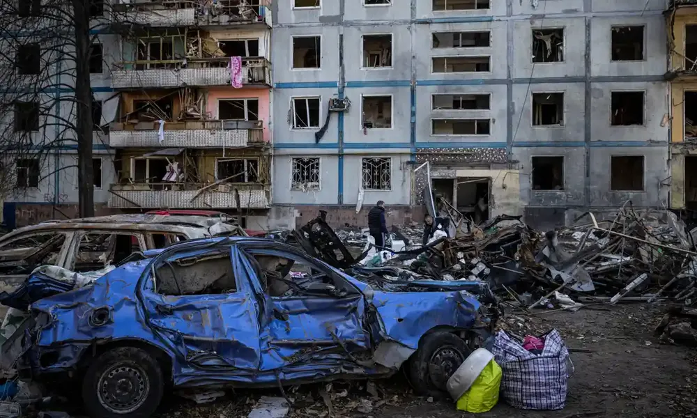 Nhiều công trình bị phá hủy sau khi bị pháo kích ở tỉnh Zaporizhia. Ảnh REUTERS Nhiều công trình bị phá hủy sau khi bị pháo kích ở tỉnh Zaporizhia. Ảnh REUTERS