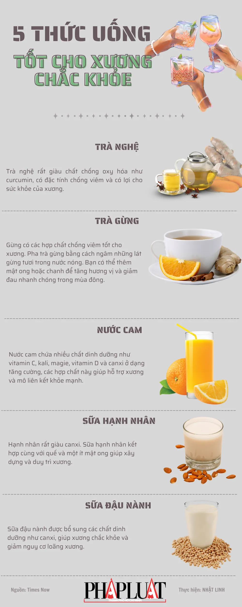 5 thức uống tốt cho xương chắc khỏe