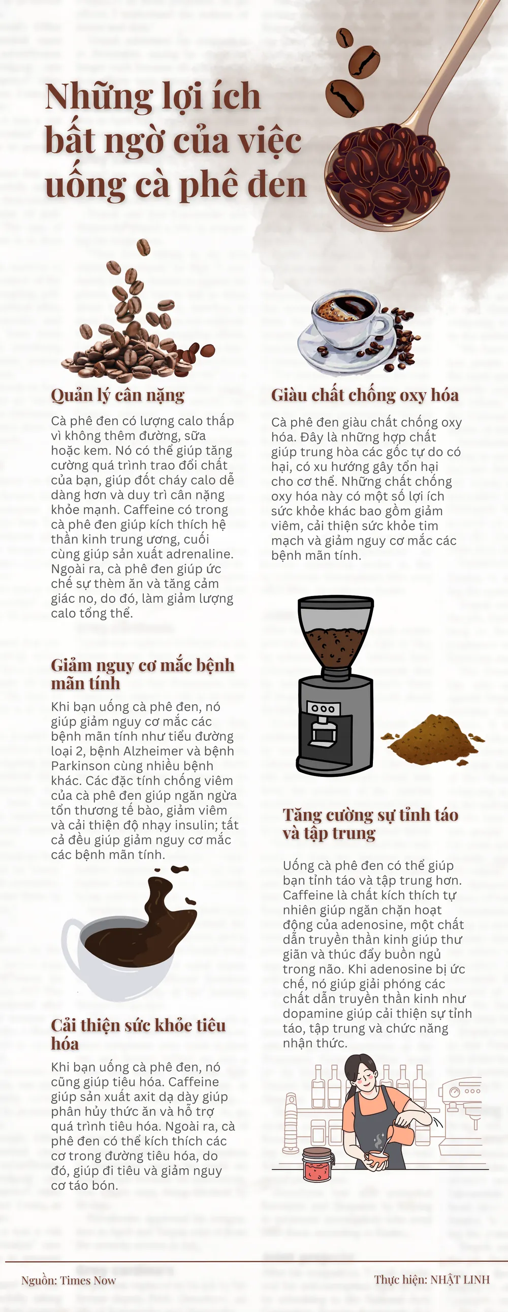 Những lợi ích bất ngờ của việc uống cà phê đen