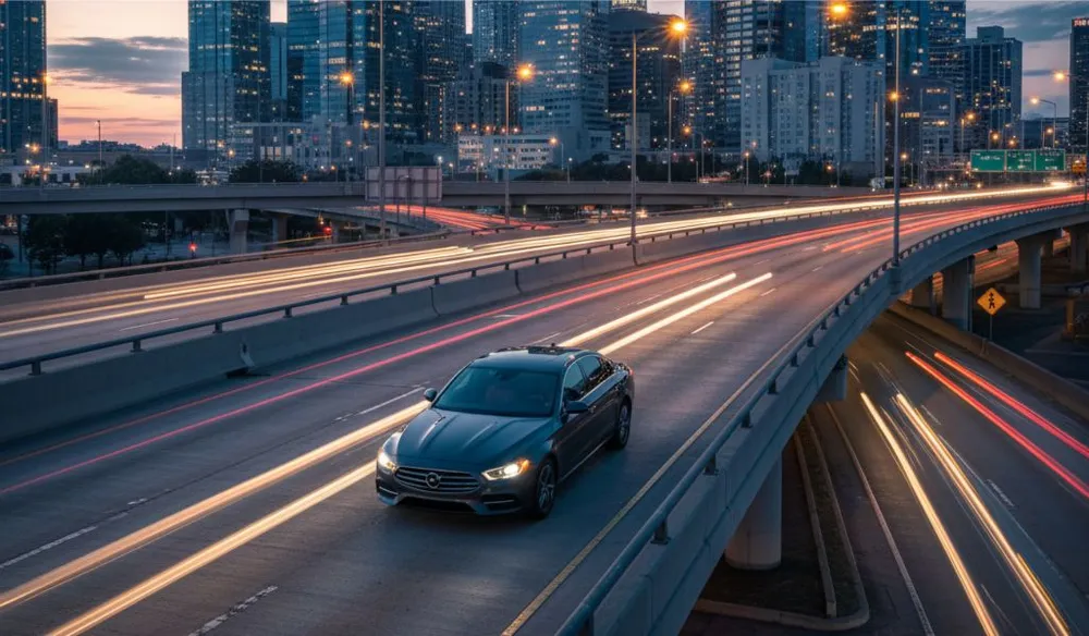 Mẹo lái xe an toàn khi di chuyển trên cầu vượt