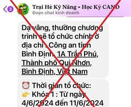 Giả mạo công an tuyển sinh lớp học hè ở Bình Định