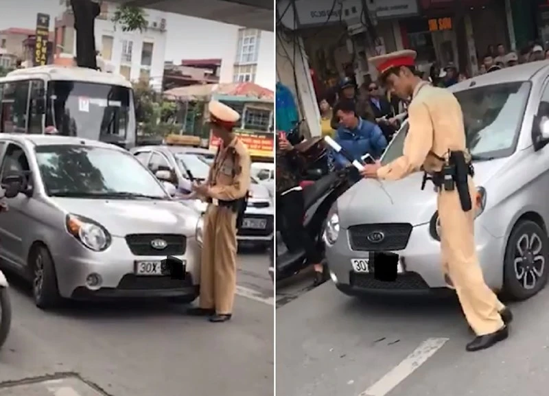 CSGT không nên chặn đầu xe ô tô người vi phạm? ảnh 1 CSGT không nên chặn đầu xe ô tô người vi phạm? ảnh 1