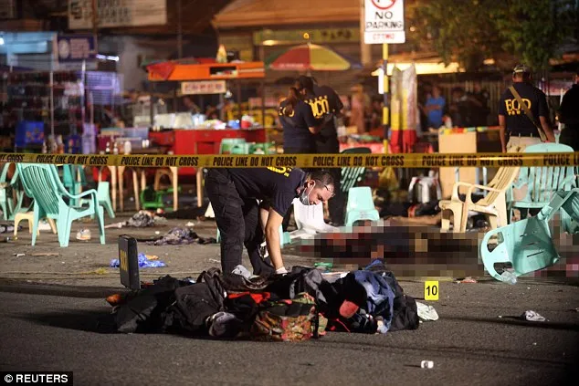 nổ chợ đêm Philippines