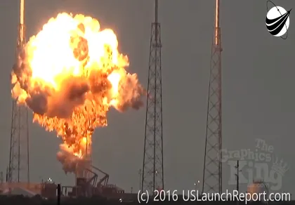 Tên lửa Falcon 9 bốc cháy