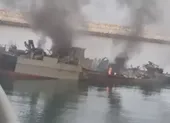 Video: Tàu Iran hỏng nặng khi trúng tên lửa của chính Iran